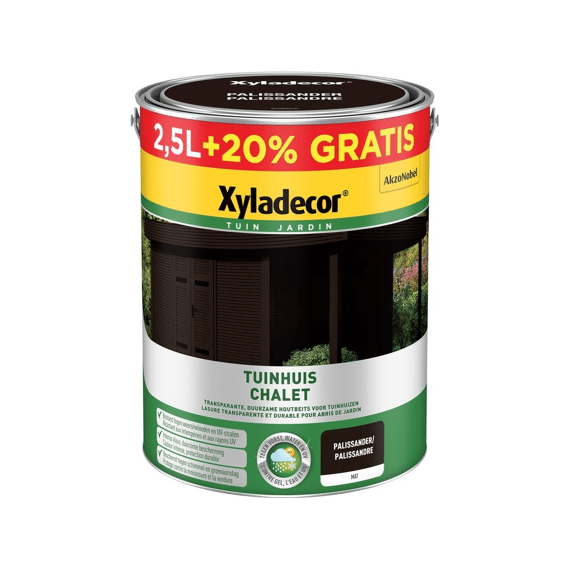 Xyladecor Tuinhuis Palissander 2,5+0,5L Wb