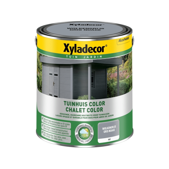 Xyladecor Tuinhuis Color Wolkengrijs 2,5L