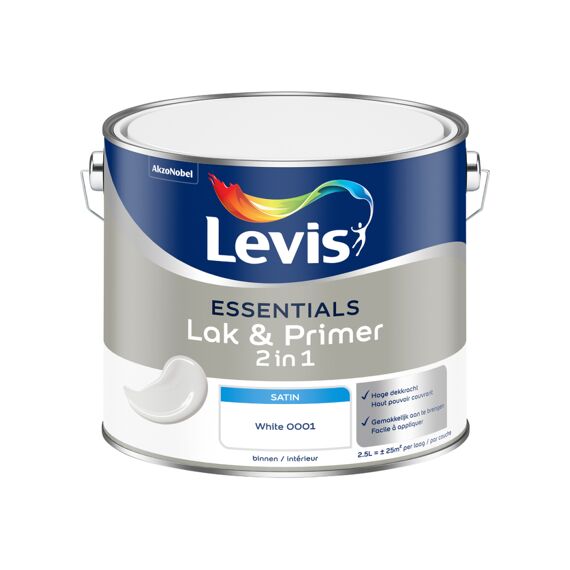 Levis Verf Essentials Lak & Primer White 2.5L