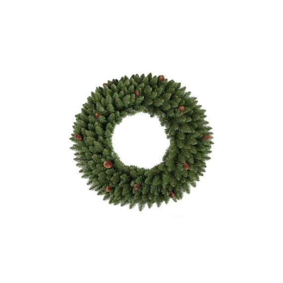 Fremont Full Pvc Wreath Cones D60Cm