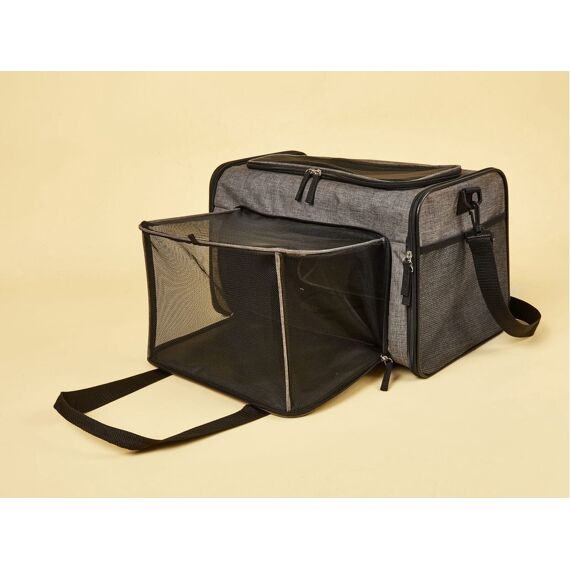 Fofos Transportzak Plooibaar/Uitbreidbaar Grijs 47X28X28Cm Fofos