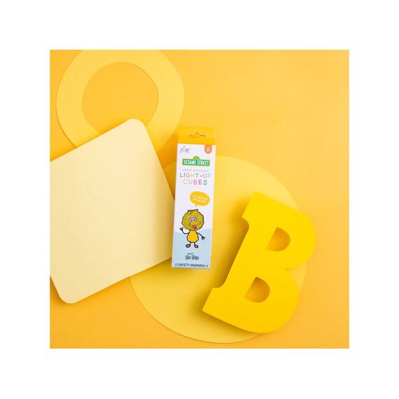 Glo Pals Light Up Cubes Sesamstraat Bigbird 4St