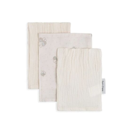 Baby's Only Tender Washandje Linen/Clover 3 Pack