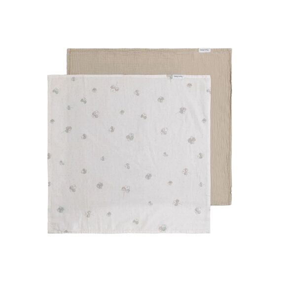 Baby's Only Tender Swaddle Beige/Clover 115X115Cm 2 Pack