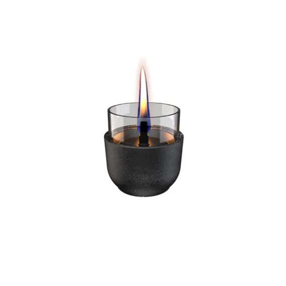 Tenderflame Violet 8 Lava Kaars Uit Porselein Zwart 8Cm