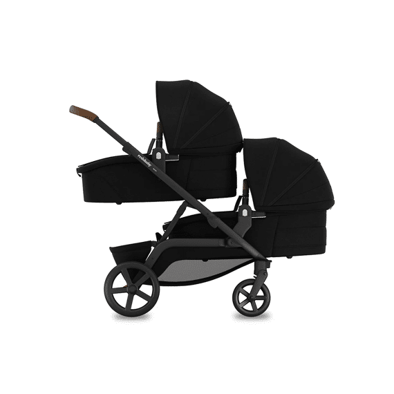 Redsbaby Nuvo Wandelwagen Dubbel (1x Draagmand + 2x Zitting) Zwart