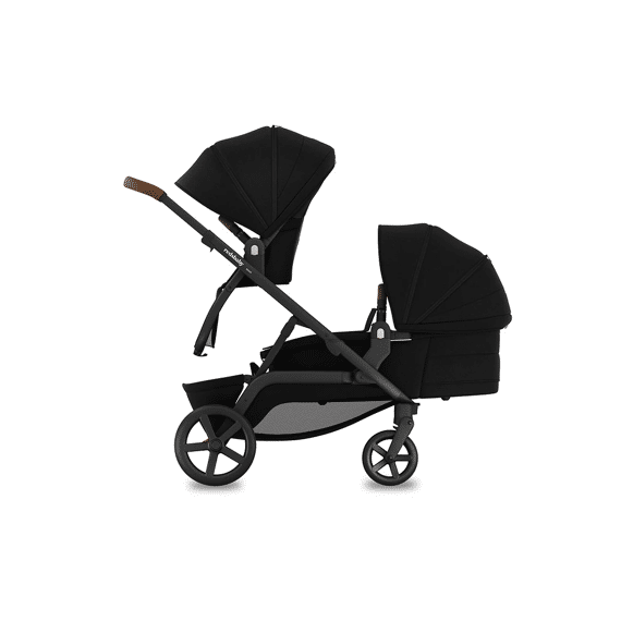Redsbaby Nuvo Wandelwagen Dubbel (1x Draagmand + 2x Zitting) Zwart
