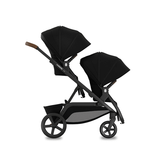 Redsbaby Nuvo Wandelwagen Dubbel (1x Draagmand + 2x Zitting) Zwart