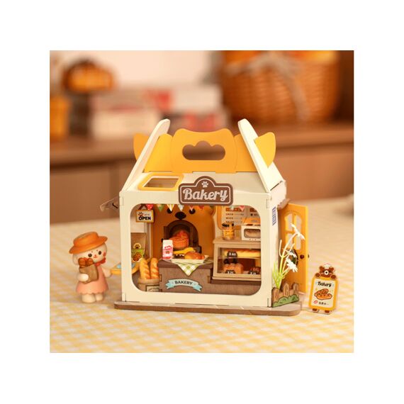 Robotime Rolife Miniatuur Bouwpakket Teddys Breadbox