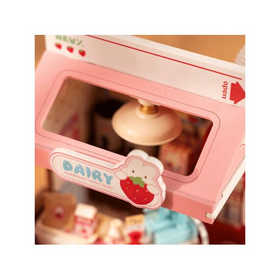 Robotime Rolife Miniatuur Bouwpakket Strawberry Milk Box