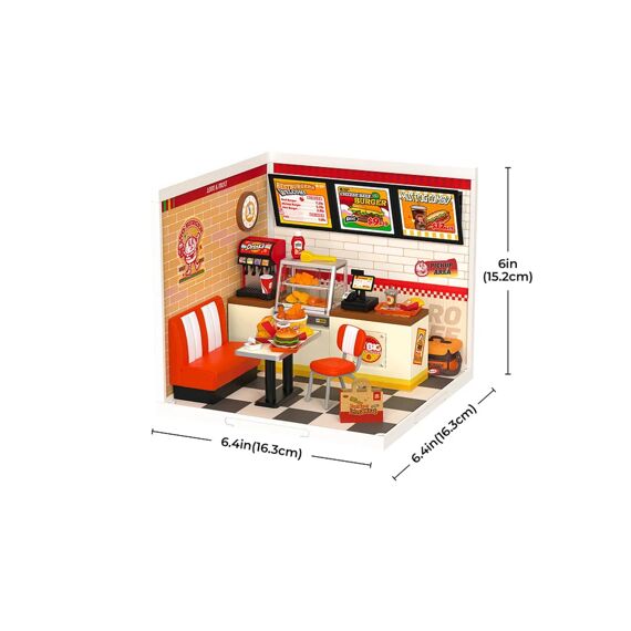 Robotime Rolife Miniatuur Bouwpakket Yum Yum Burgers