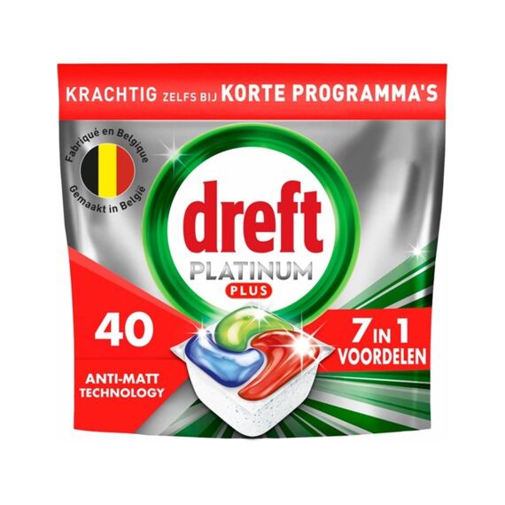 Dreft Vaatwas Tabs Platinum+ Original 40St