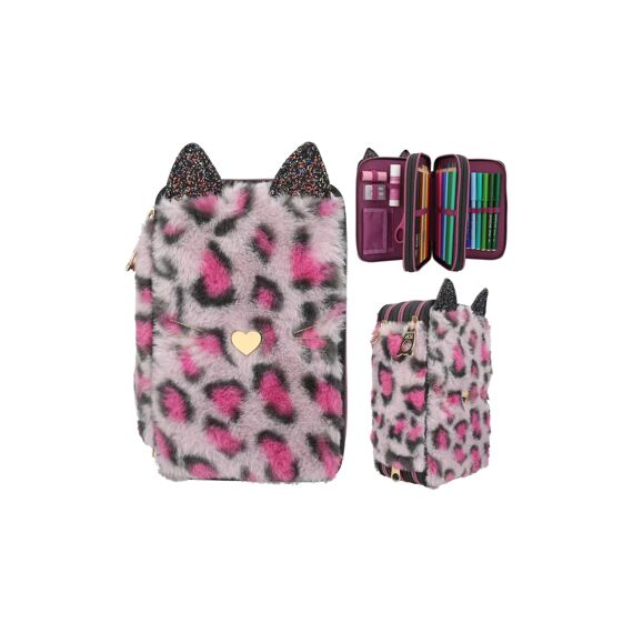 Topmodel 3-Vaks Etui Rebel Kitty