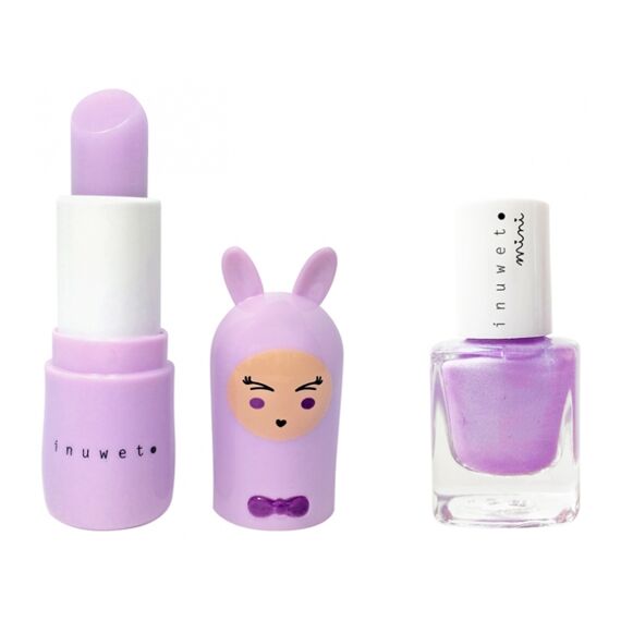 Inuwet Duo Violet - Lip Balm Marshmallow + Nagellak Violet