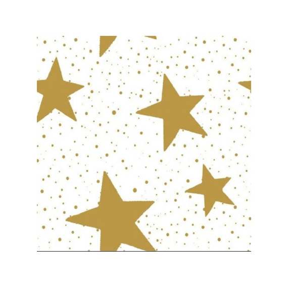 Duni Servet 33X33Cm 20 Stuks Sparkles White