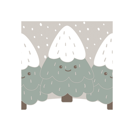 Duni Servet 33X33Cm 20 Stuks Cute Trees