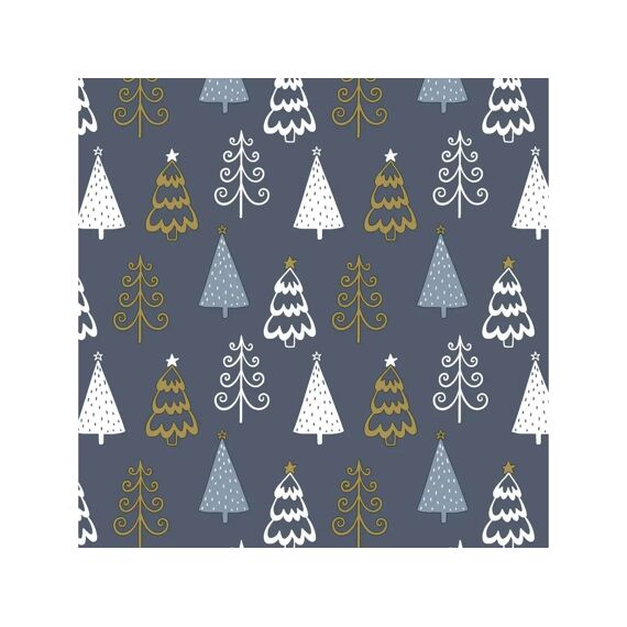 Duni Servet 24X24Cm 20 Stuks Trees Blue