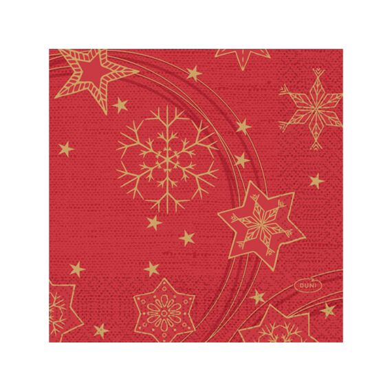 Duni Servet 24X24Cm 20 Stuks Star Shine Red