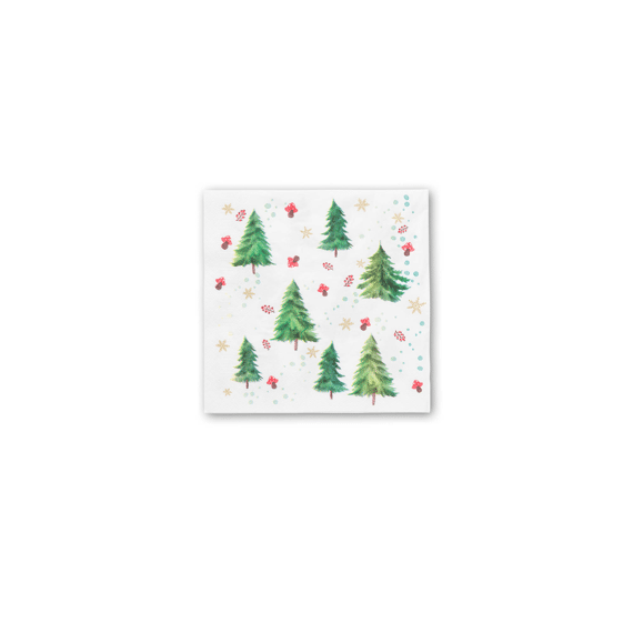 Duni Servet 33X33Cm 20 Stuks Xmas Wood