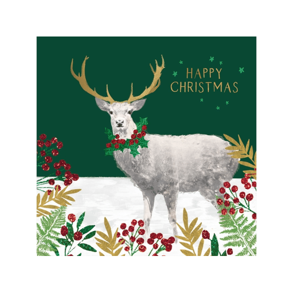 Duni Servet 33X33Cm 20 Stuks Xmas Deer