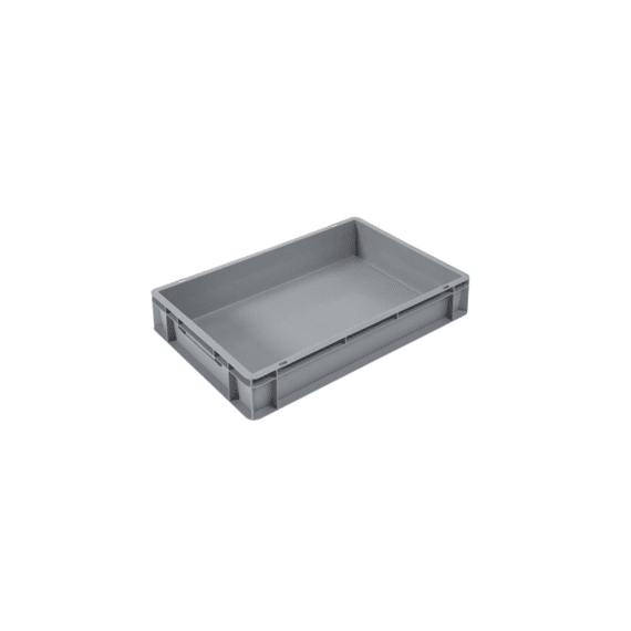 Euronorm Stapelbak 600X400X120Mm Gesloten Grijs