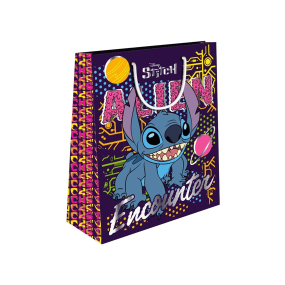 Lilo & Stitch Papieren Geschenkzakje 33X12X45 Assortiment Prijs Per Stuk - 2 Designs