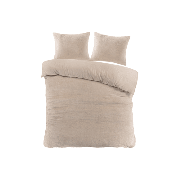 Dekbedovertrek Billy Teddy Sand 240X200+2X60X70Cm