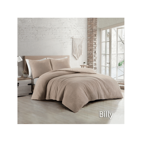 Dekbedovertrek Billy Teddy Sand 240X200+2X60X70Cm