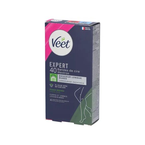 Veet Ontharingsstrips Expert Droge Huid 40St