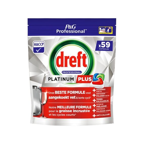 Dreft Vaatwas Tabs Professional Platinum+ Regular 59St