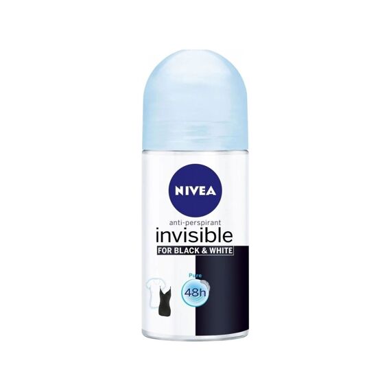 Nivea Deodorant Roll-On Black & White Invisible Pure 50Ml