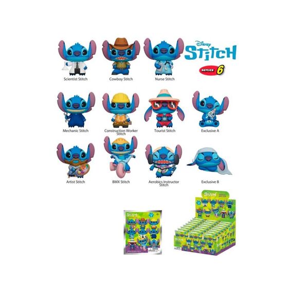 Stitch 3D Clip Assortiment 11 Stuks