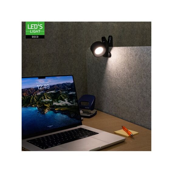 Rechargeable Table/Spot Lamp Black