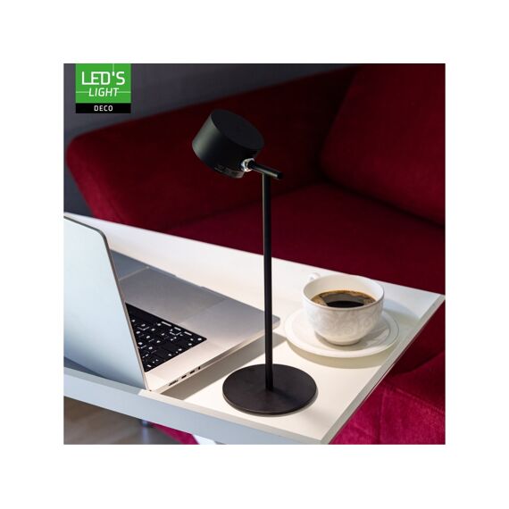 Rechargeable Table/Spot Lamp Black