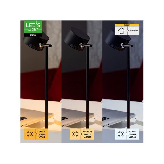 Rechargeable Table/Spot Lamp Black