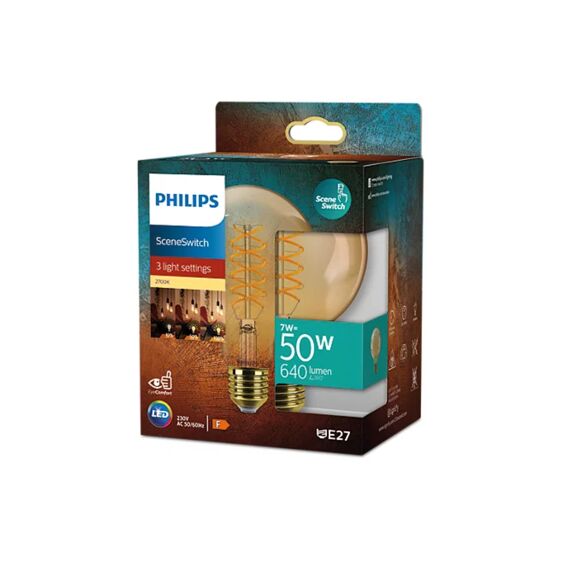 Philips Led Lamp Ssw 50W G95 E27 Amber Sp