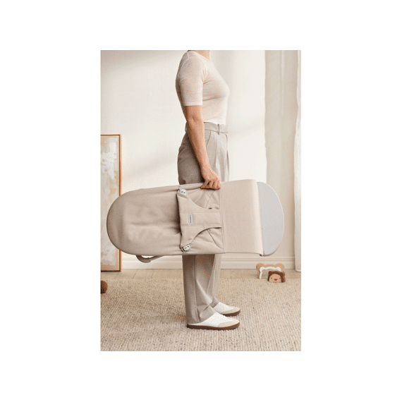 Babybjorn Wipstoeltje Bliss Geweven Melange Lichtbeige