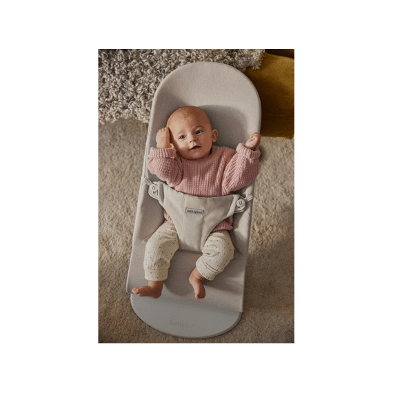 Babybjorn Wipstoeltje Bliss Geweven Melange Lichtbeige