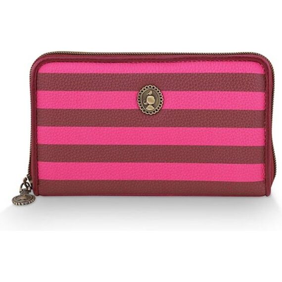 Pip Studio Z25 Willow Portemonee Stripe Pink 18X3X11Cm