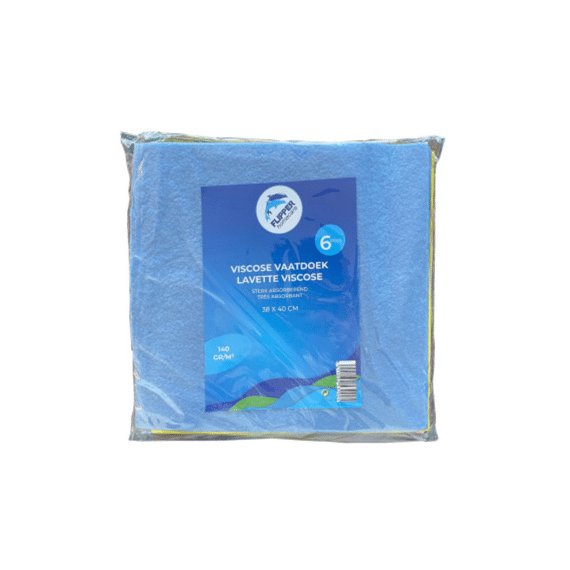 Flipper Vaatdoek Viscose 140Gr/M2 38X40Cm 6 Stuks