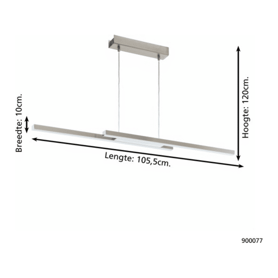 Eglo Hanglamp Fraioli Aluminium Nikkel