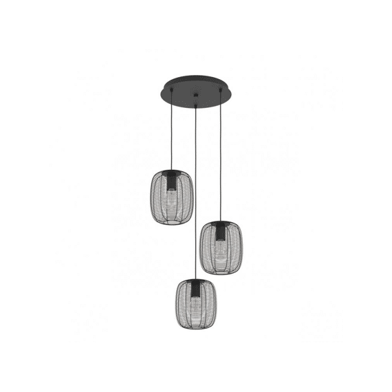 Eglo Hanglamp Derwen Staal Zwart