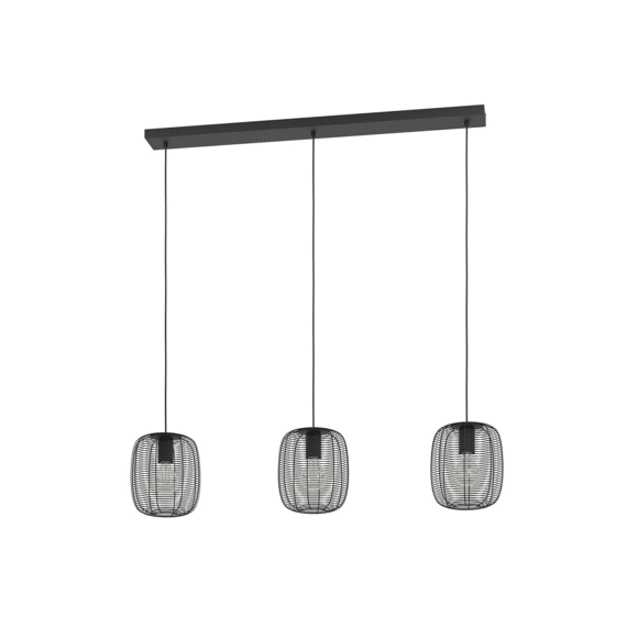 Eglo Hanglamp Derwen Staal Zwart