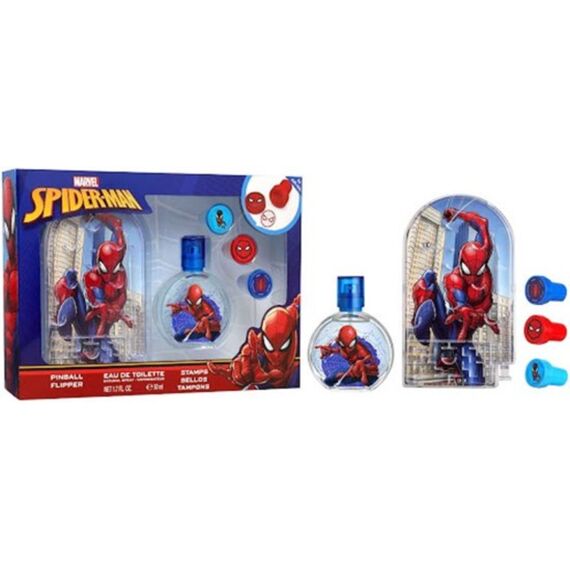 Spiderman Set Eau De Toilette + Pinpall + Stempels