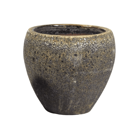 Bloempot Glazuur Belly Pot Antique Vulcano D36Xh34Cm