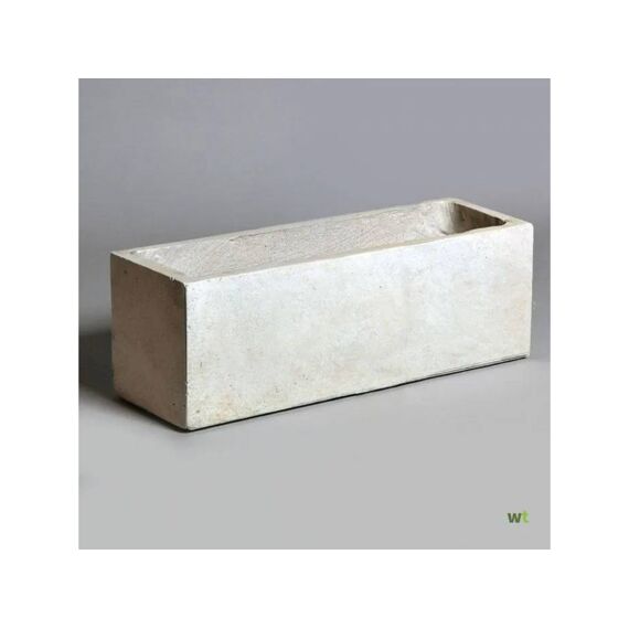 Bloempot Clayfibre Balconybox Sand 40X17.2Xh17.2Cm