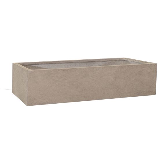 Bloempot Clayfibre Balconybox Sand 60X17.2Xh17.2Cm