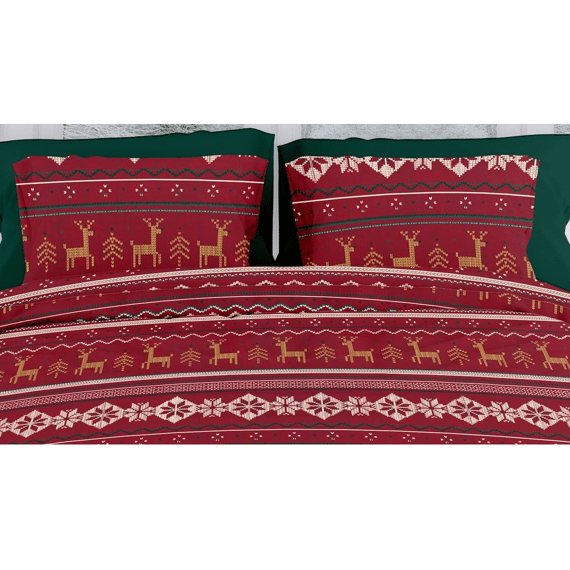 Dbo Flanel 240x200/220 Noelle Rood