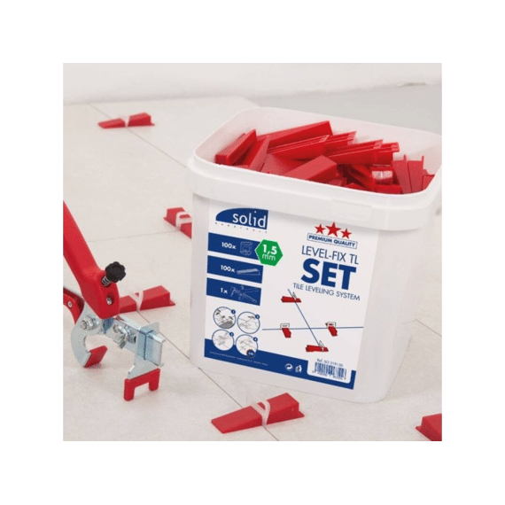 Level-fix Tl Set /100 Clips 1.5mm 100 Spie 1 Tang
