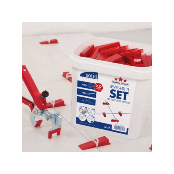 Level-fix Tl Set /100 Clips 2mm 100 Spie 1 Tang